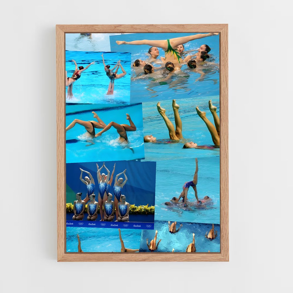 Poster Ballet Aquatique – affiche Natation synchronisée (vue 4)